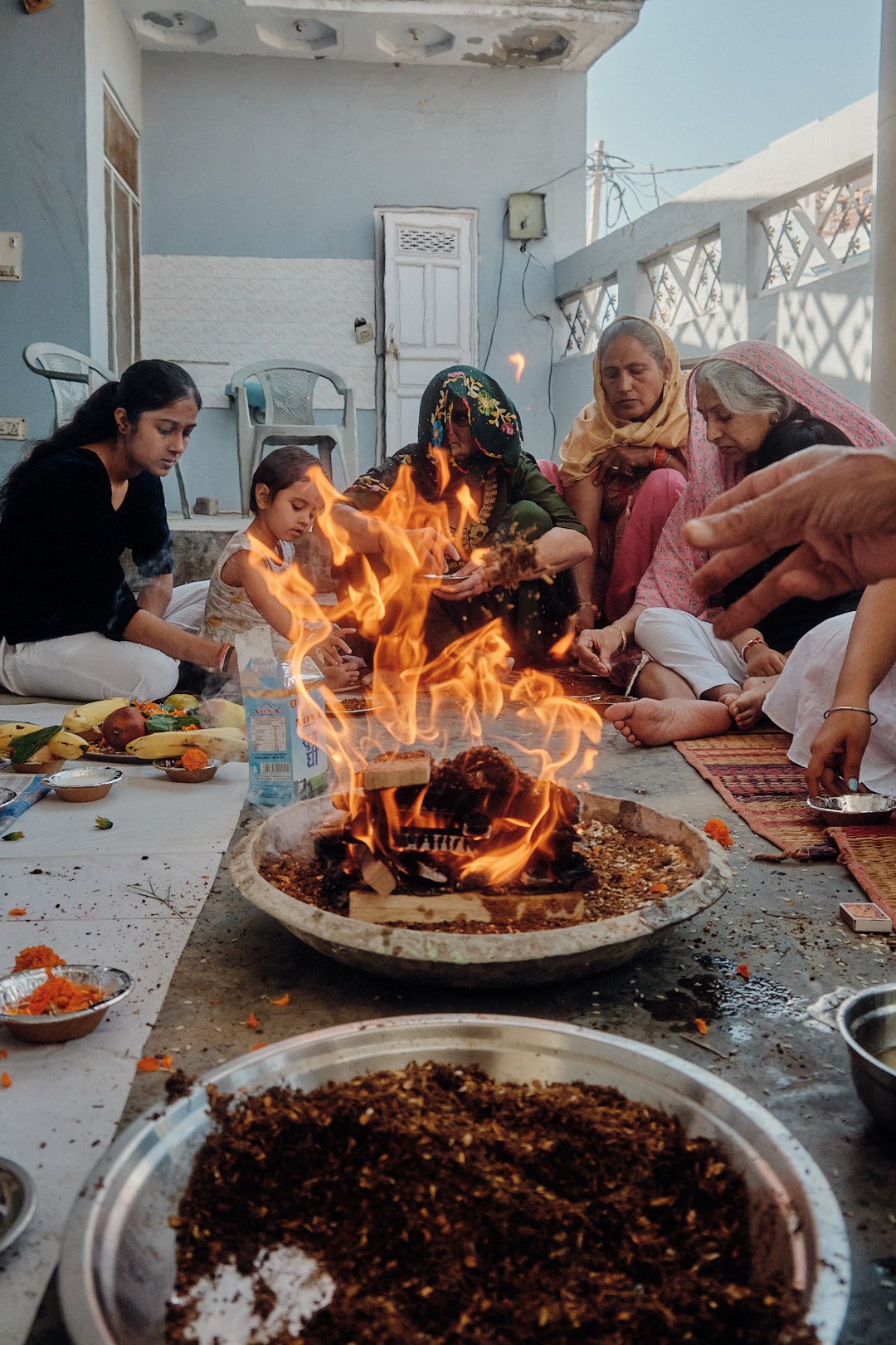 Photography Street India Devotion Religion Transcendence Devi Girl Ritual Fire Village