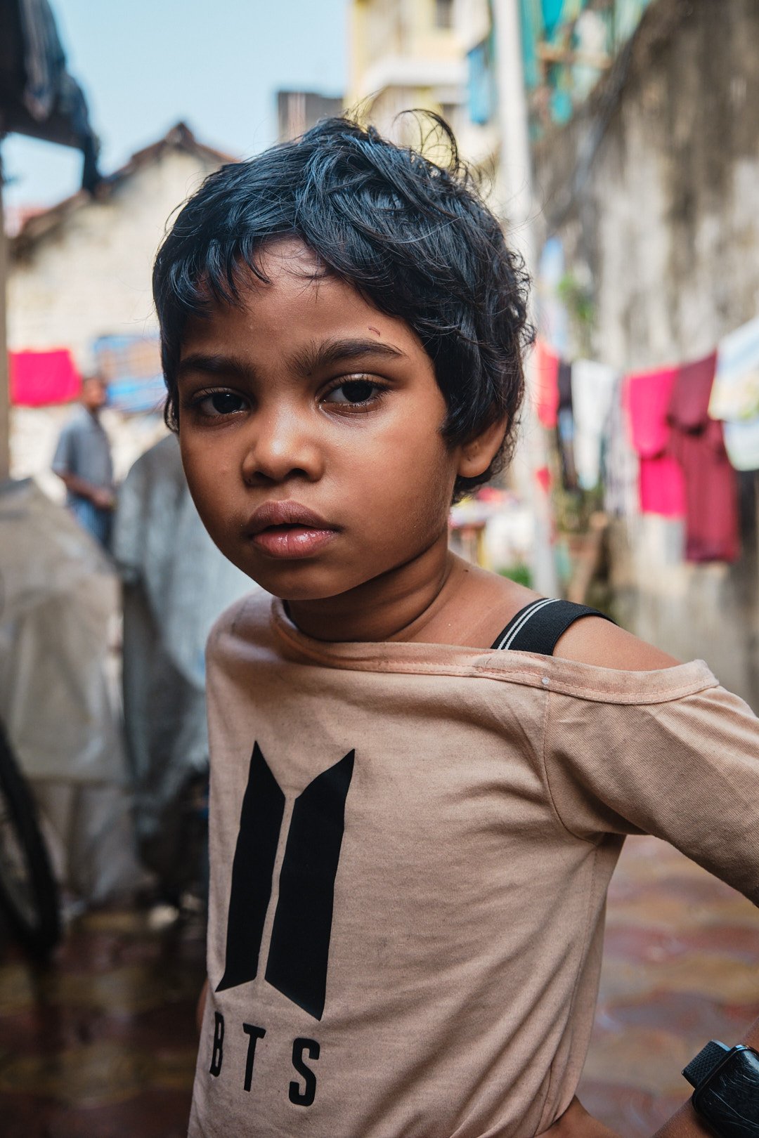 Girl Kolkata India Street Documentary BTS Portrait Melancholy Eyes